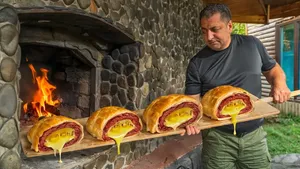 آموزش پخت گوشت گاو ولینگتون پنیری خوشمزه و مجلسی