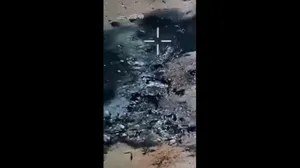 فیلم هوایی از محل سقوط هواپیماهای آمریکایی در اصفهان