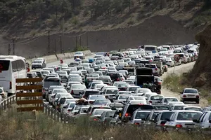ترافیک سنگین در جاده های شمالی