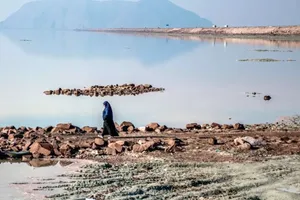 ثبت وضعیت کم‌نظیر دریاچه ارومیه در ۶۰ سال اخیر