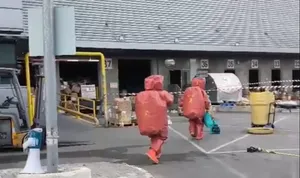 وضعیت فرودگاه بن‌گوریون بعد از آتش گرفتن یک بسته مشکوک