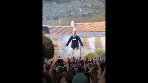 انفجار عروسک بنیامین نتانیاهو در عید پاک مردم اسپانیا