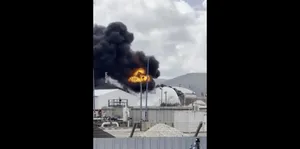 اصابت موشک ایرانی به پالایشگاه نفت در شهر حیفا