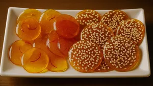 طرز تهیه پولکی کنجدی خانگی ترد