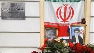 حمایت شهروندان روسیه از مردم ایران و ادای احترام به رهبر شهید انقلاب