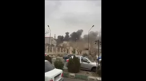 وقوع آتش سوزی در نیروگاه برق آلستوم ستارخان تهران