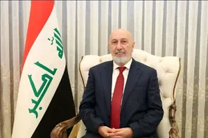 لحظه انتخاب نزار امیدی به عنوان رئیس جمهور جدید عراق و سوگند او در مجلس