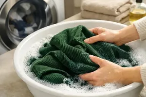 ترفند ساده برای شستشوی لباس مخمل کبریتی با دست و لباسشویی