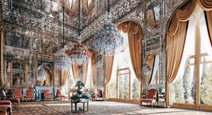 تصاویری از تخریب تالار آیینه و دفتر ناصرالدین‌شاه قاجار