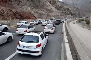 آخرین وضعیت جاده‌های کشور/ ترافیک سنگین در جاده هراز(مسیر شمال به جنوب)