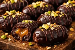 طرز تهیه خرمای شکلاتی؛ خوراکی خوشمزه برای افطاری