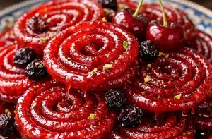 طرز تهیه زولبیا آلبالویی؛ متفاوت و خوشرنگ برای رمضان