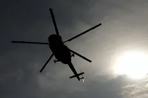 تصاویری اولیه از محل سقوط بالگرد در درچه - اصفهان