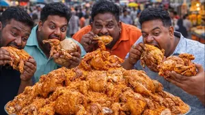 طرز تهیه پلوی ازبکی ۱۰۰ کیلویی در افغانستان