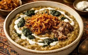 طرز تهیه حلیم بادمجان با گوشت؛ غذای سنتی مقوی و لذیذ