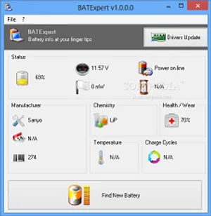 نرم افزار نمایش و بررسی وضعیت باتری لپ‌ تاپ - BATExpert